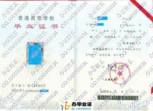 上海大学2003年毕业证样本