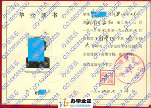 重庆建筑专科学校1989年大专毕业证