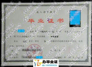 湖南民族职业学院2008年成人函授大专毕业证