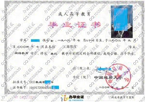 中国地质大学2004年网络教育毕业证
