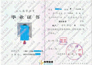 南京医科大学2002年成人毕业证
