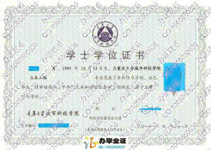 重庆大学城市科技学院2017年学士学位证