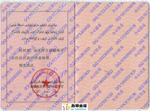 新版新疆高中毕业证书