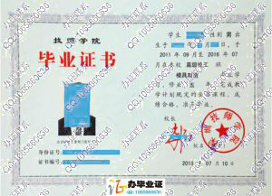 深圳技师学院2016年毕业证