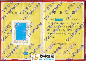 北京林业大学1990年本科毕业证