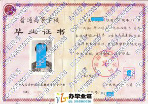 郑州粮食学院1994年本科毕业证样本