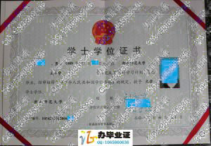 湖南师范大学2012年学位证样本