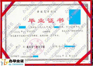 湖南第一师范学院2009年毕业证样本