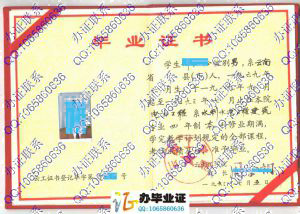 云南工学院1993年毕业证