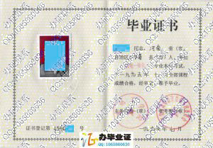 郑州工学院1995年自学考试毕业证