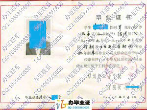 郑州轻工业学院1988年本科毕业证
