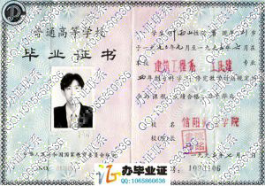 信阳师范学院1995年毕业证