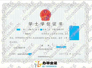 石家庄铁道大学2011年学位证样本
