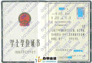 四川工业学院1999年学位证