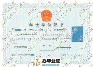 广东商学院2008年学位证书