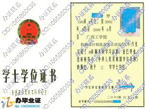 广西工学院2006年学位证