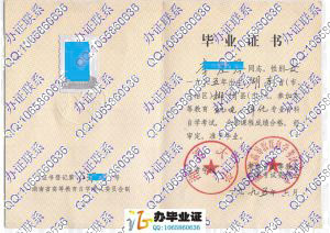 湘潭大学1995年老版自考毕业证
