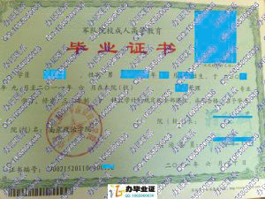 南京政治学院军队新版成人毕业证样本
