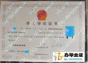 天津体育学院运动与文化艺术学院学位证样本