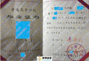 浙江丝绸工学院1996年毕业证
