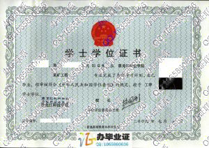 黑龙江科技学院2009年学位证样本