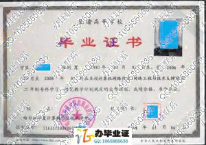 哈尔滨华夏计算机职业技术学院毕业证样本