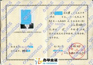 湘潭矿业学院1995年成人教育毕业证