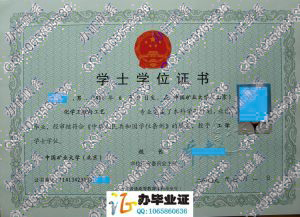 中国矿业大学（北京）2009年学士学位证样本
