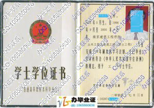 南京建筑工程学院2000年学位证