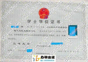 三峡大学科技学院2008年学位证书