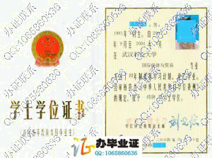 武汉科技大学2004年学位证样本