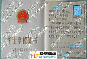 辽宁工学院2000年学位证样本