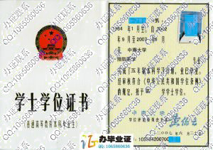 中南大学2007年学士学位证
