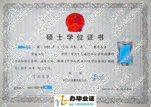重庆大学2010年硕士学位证书