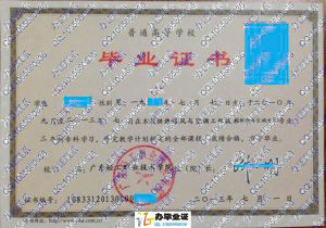 广东轻工职业技术学院2013年制冷与空调大专毕业证