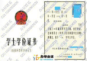 孝感学院2006年学位证样本