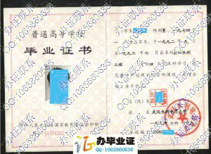 武汉水利电力大学1996年毕业证