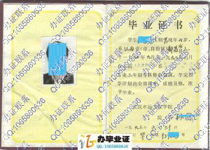 武汉水运工程学院1993年大专毕业证样本