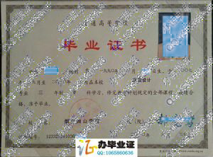 烟台南山学院2010年大专毕业证样本