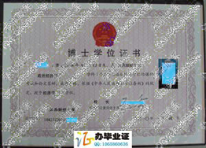 江西财经大学2010年博士学位证样本
