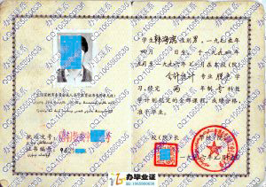 新疆有色金属工业公司职工大学1996年成人教育毕业证书