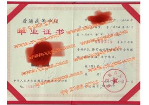 彭城职业大学 98年老版毕业证